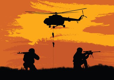 Askerler mücadele görev performansını.