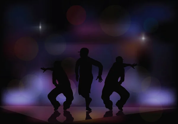 Bailando en un club nocturno . — Vector de stock