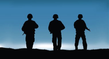 Askerler mücadele görev performansını.