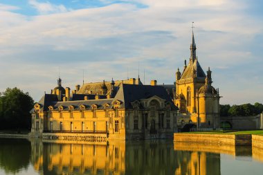 Famous Chateau de Chantilly (Chantilly Castle). France