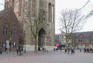 İnsanlar katedral Kulesi Utrecht, Neth kemer passage yakınındaki