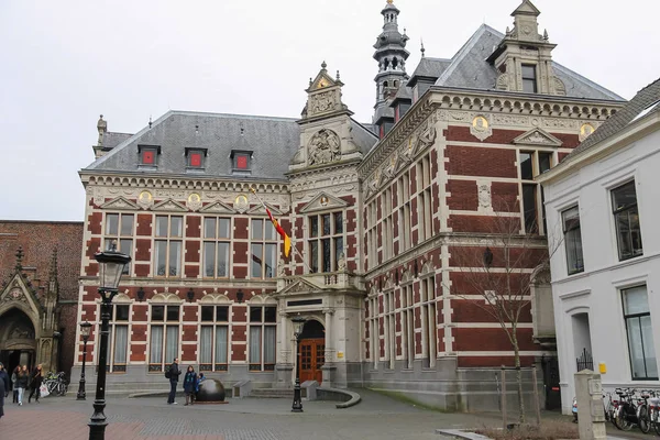 Salão Universitário da Universidade de Utrecht em Dom Square, Países Baixos — Fotografia de Stock