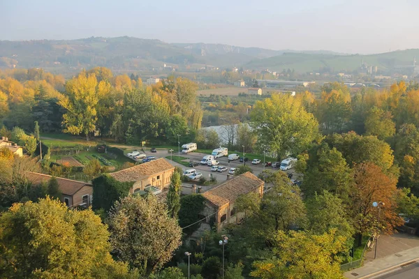 Panorama Vignola, Itálie. Pohled shora — Stock fotografie