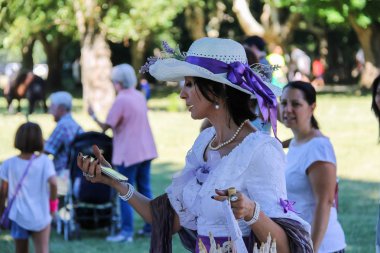 İnsanlar Napoleonica olay. Kostümlü gösterimi 