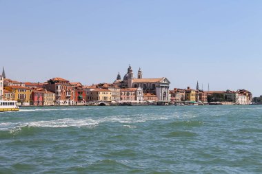 Giudecca Canal, İtalya Venedik'ten görünümünü