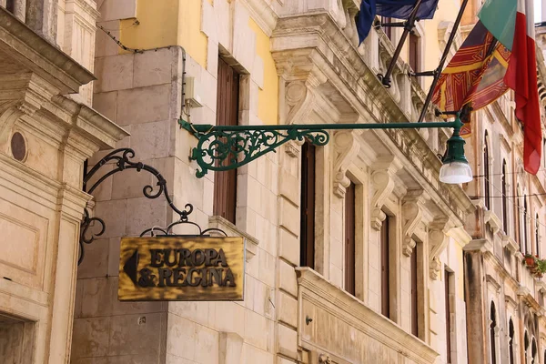 Fachada do Hotel Westin Europa Regina em Veneza, Itália — Fotografia de Stock