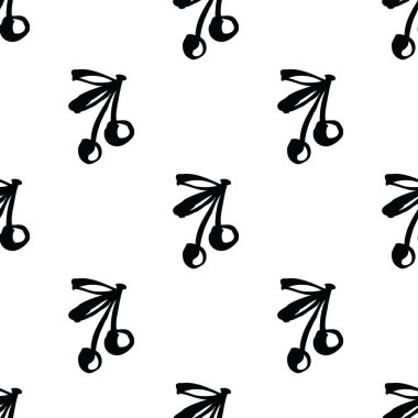 Kiraz desen fırça kroki stili