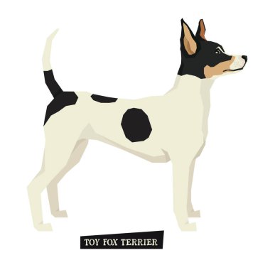 Köpek toplama oyuncak tilki korkunç geometrik tarzı