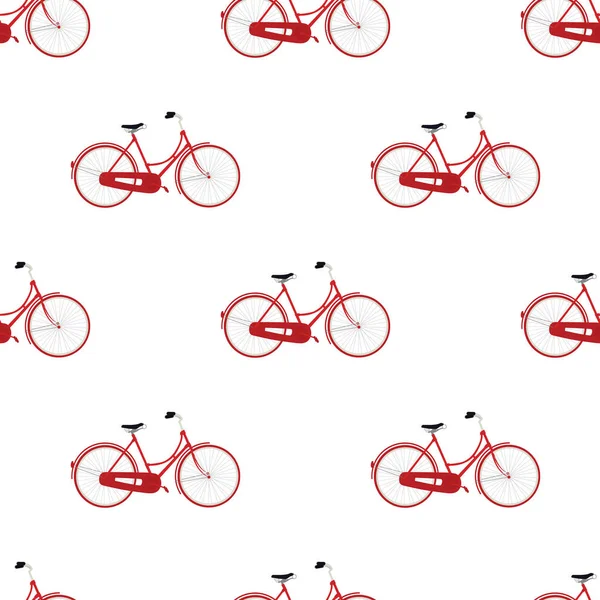 Fondo rojo de la bicicleta — Archivo Imágenes Vectoriales