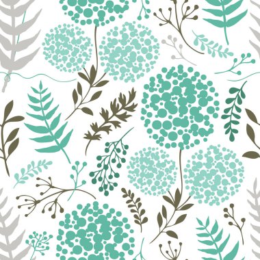 Çiçek arka plan mavi yeşil renk