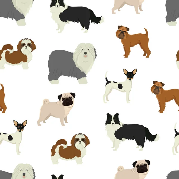 犬パターンの幾何学的なスタイル — ストックベクタ