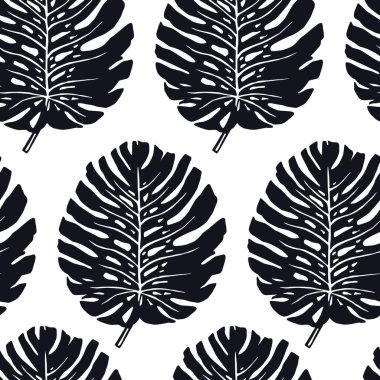 Tropikal Palmiye Yaprakları Vektör illüstrasyonuName