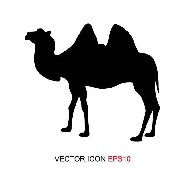 Camello, icono de vector, logotipo, icono plano. Ilustración vectorial . — Vector de stock