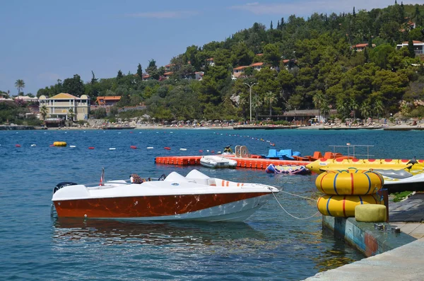 Båtar Ett Vatten Havet Turkiet — Stockfoto