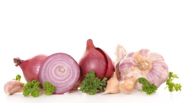 kırmızı soğan ve sarımsak
