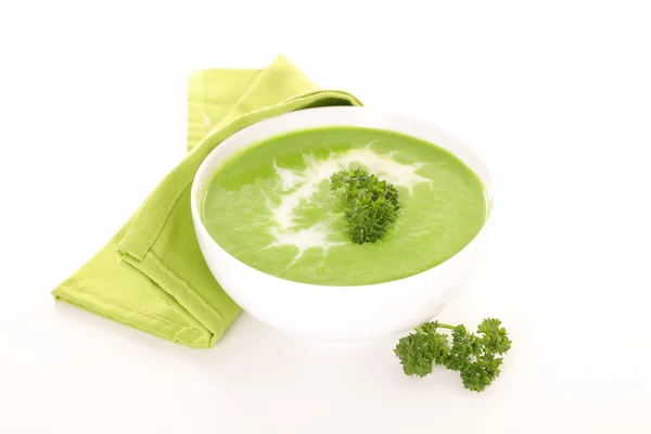 Здоровый зеленый суп — стоковое фото