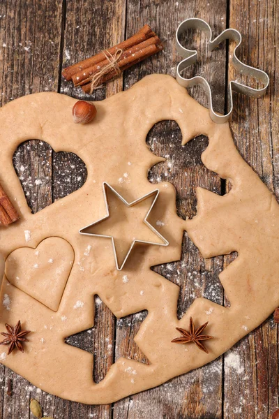 Biscuits au pain d'épice de Noël — Photo