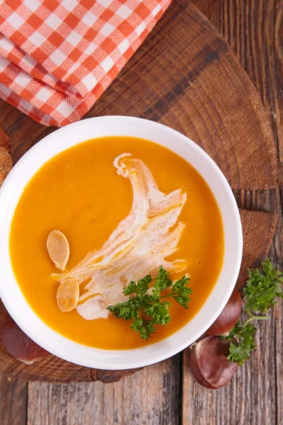 Healthy yellow soup — Stock Image Healthy yellow soup Royalty Free Stock Photos