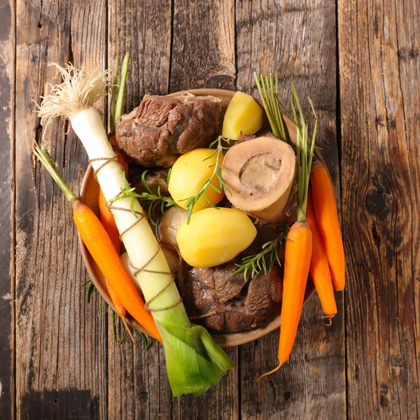 Beef cooked with carrot, — Stock Photo, Image