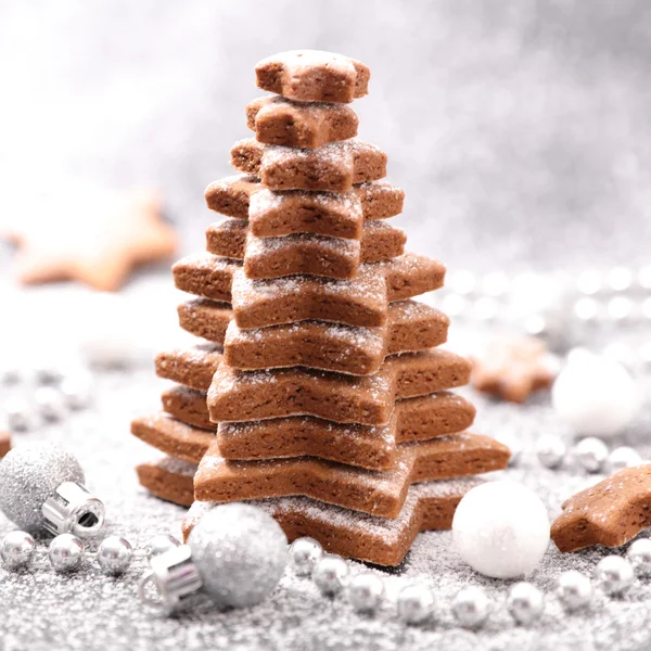 クッキーのクリスマス ツリー — ストック写真