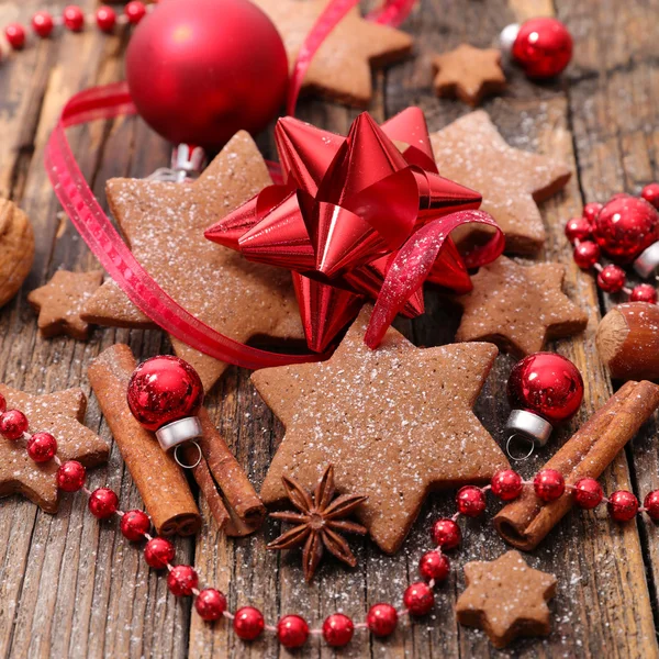 Lebkuchen zu Weihnachten — Stockfoto