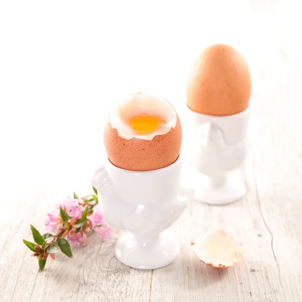 Breakfast of boiled eggs — Stock Photo, Image