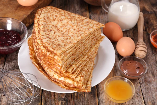 Homemade stack of crepe — Stock Photo, Image