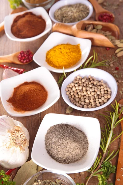 Assorted aroma spices — Stock Photo, Image
