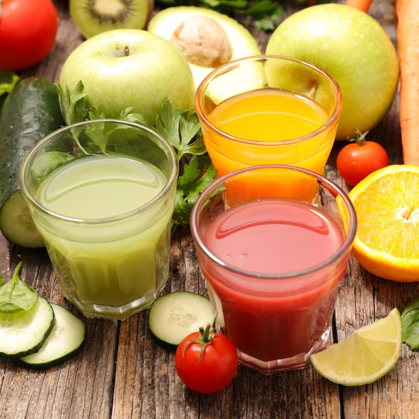 Zoete diverse smoothies — Stockfoto