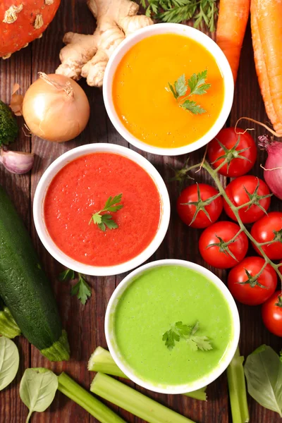 Sopa colorida saudável — Fotografia de Stock