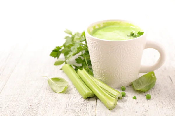 Green vegetable juice — Stock Photo, Image