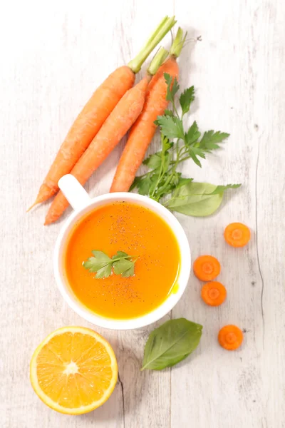 Healthy carrot soup — Stock Image Healthy carrot soup Royalty Free Stock Photos