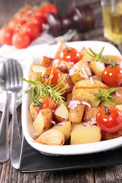 Roasted vegetable for dinner Royalty Free Stock Photos