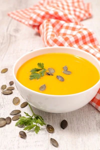 Zdrowa zupa dyniowa — Zdjęcie stockowe