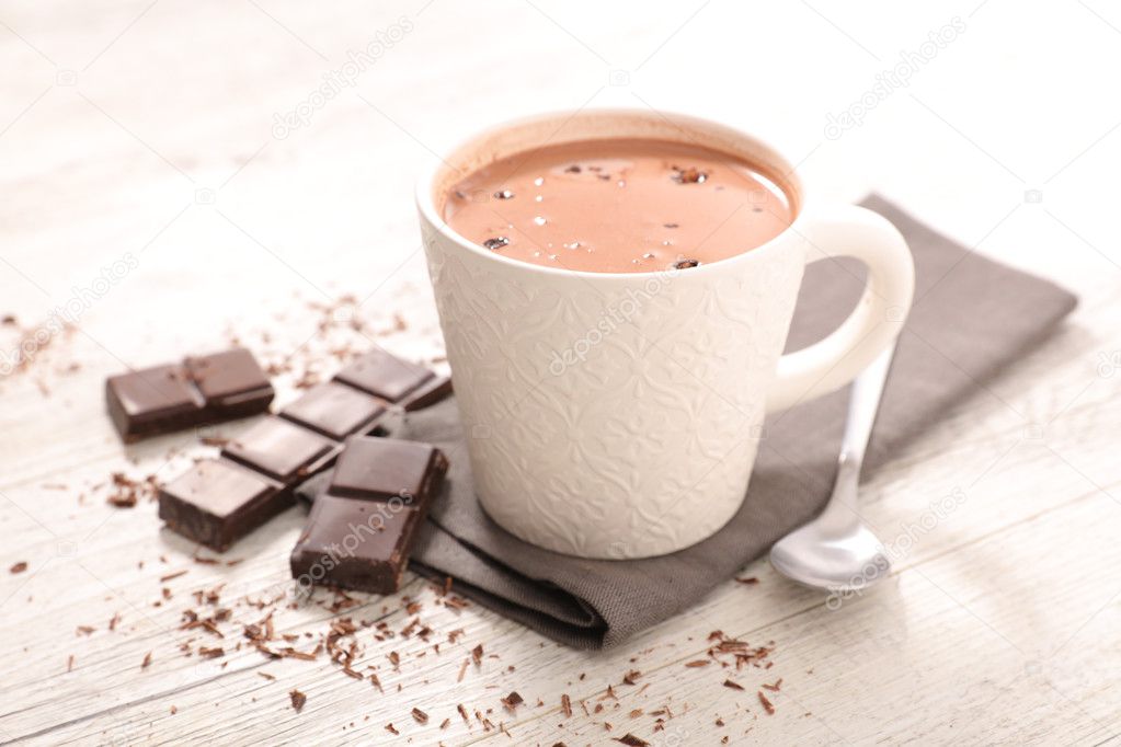 hot milk with chocolate