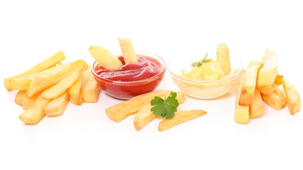 Frites et sauce — Photo