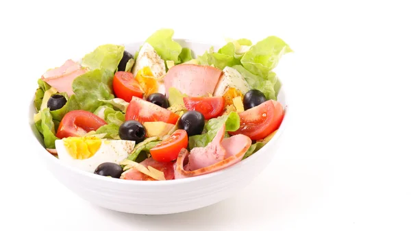 Gemischter Salat in Schüssel — Stockfoto