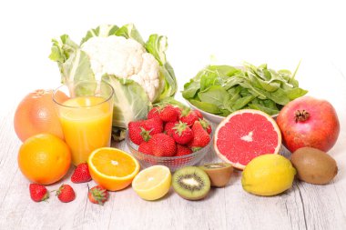 çeşitli sağlıklı gıda