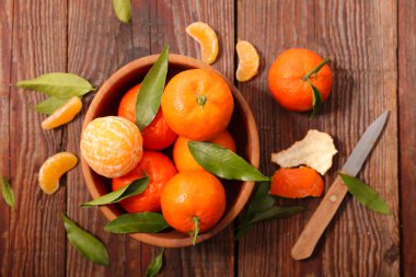 fresh mandarin fruit clipart
