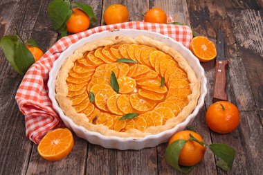 Meyve pasta, mandalina tart