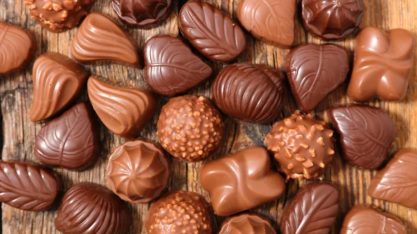 Assortimento caramelle al cioccolato — Foto Stock