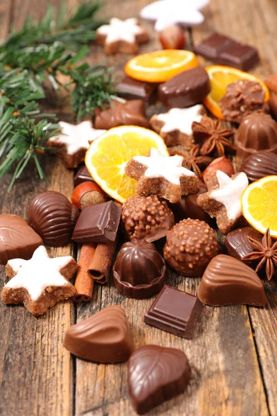 Assortment chocolate candies — Stock Photo, Image