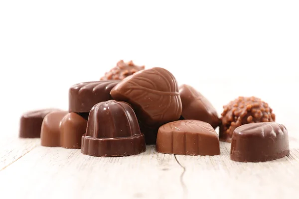 Sortiment choklad godis — Stockfoto