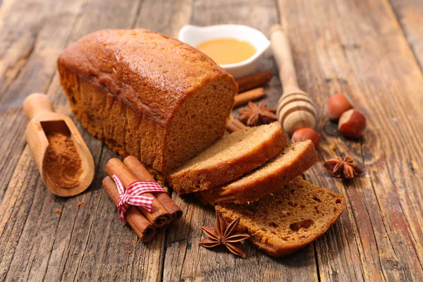 Torta di pan di zenzero fatta a mano — Foto Stock