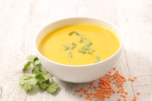 Lentils soup with curcuma — Stock Image Lentils soup with curcuma Stock Image