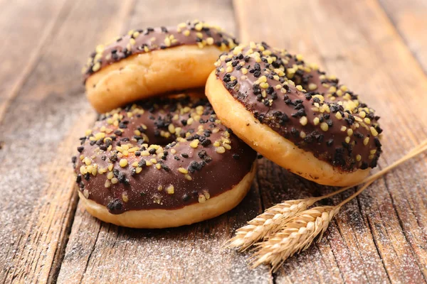 Primo piano Ciambelle al cioccolato — Foto Stock