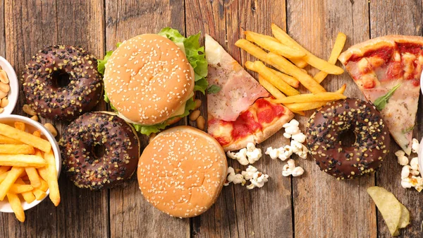 Geassorteerde junkfood — Stockfoto