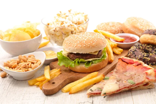 Geassorteerde junkfood — Stockfoto