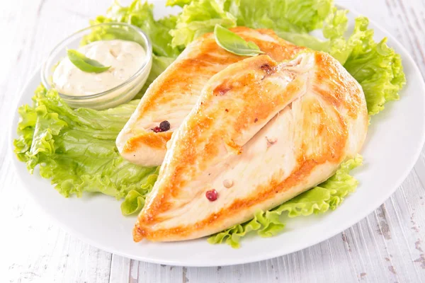 Grilled chicken breast fillets — Stock Photo, Image