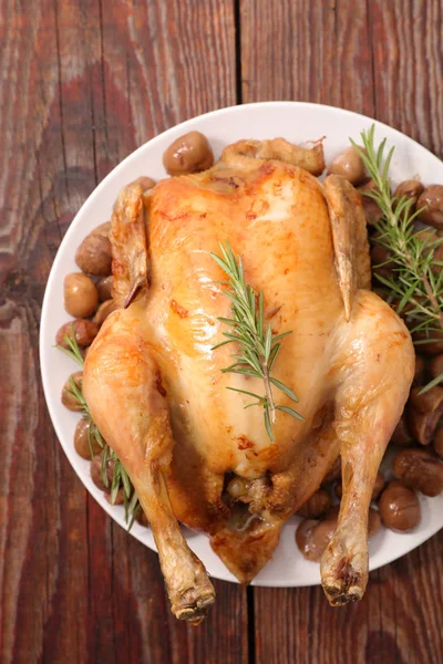 Oven baked chicken — Stock Photo, Image